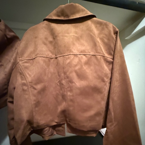 H&M Napped Jacket and Skirt Coord Set - Brown - Picture 5 of 10